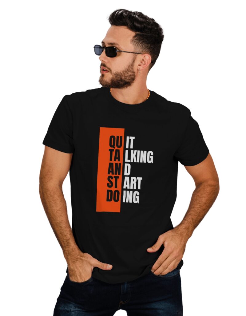 Quit Talking And Start Doing Graphic Print - Image 2