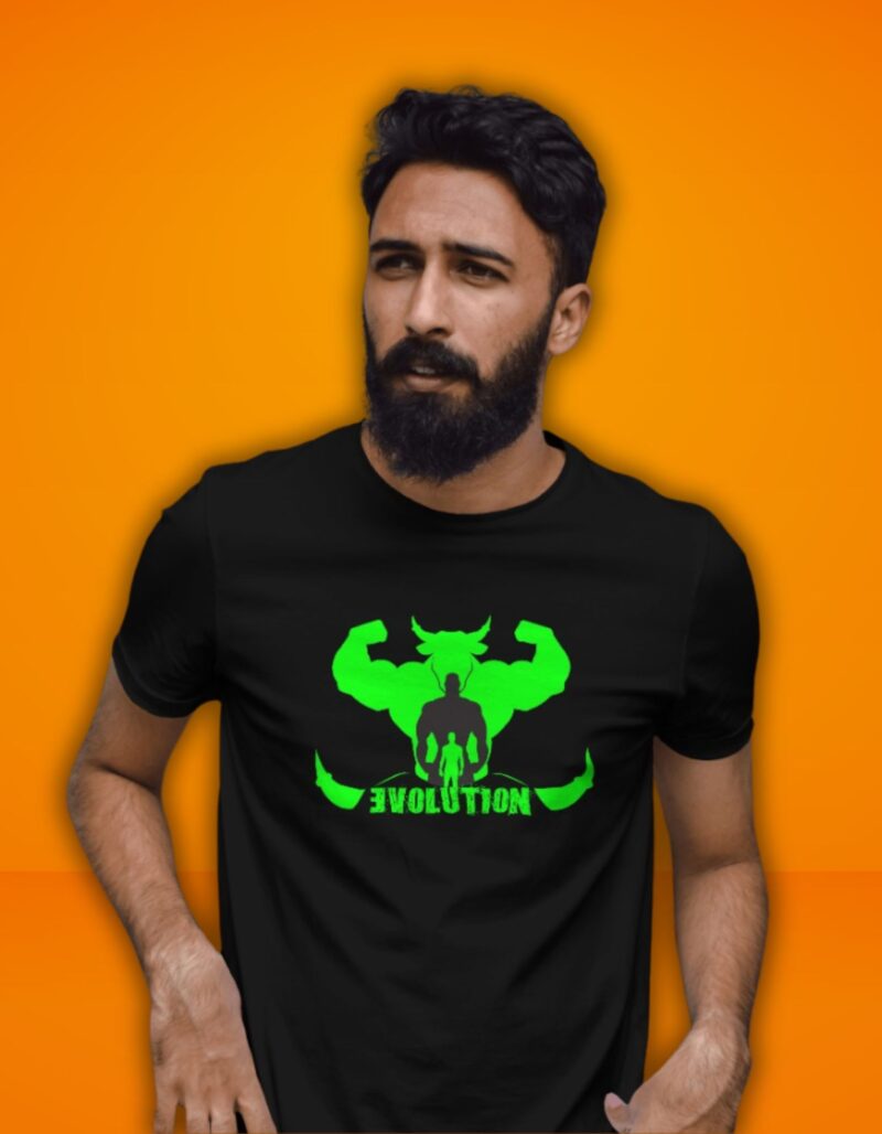 Minotaur in Florescent Graphic Print