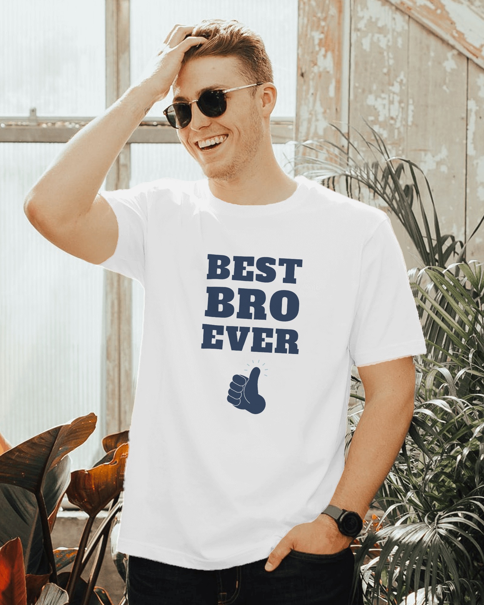Best Bro Ever Graphic Print
