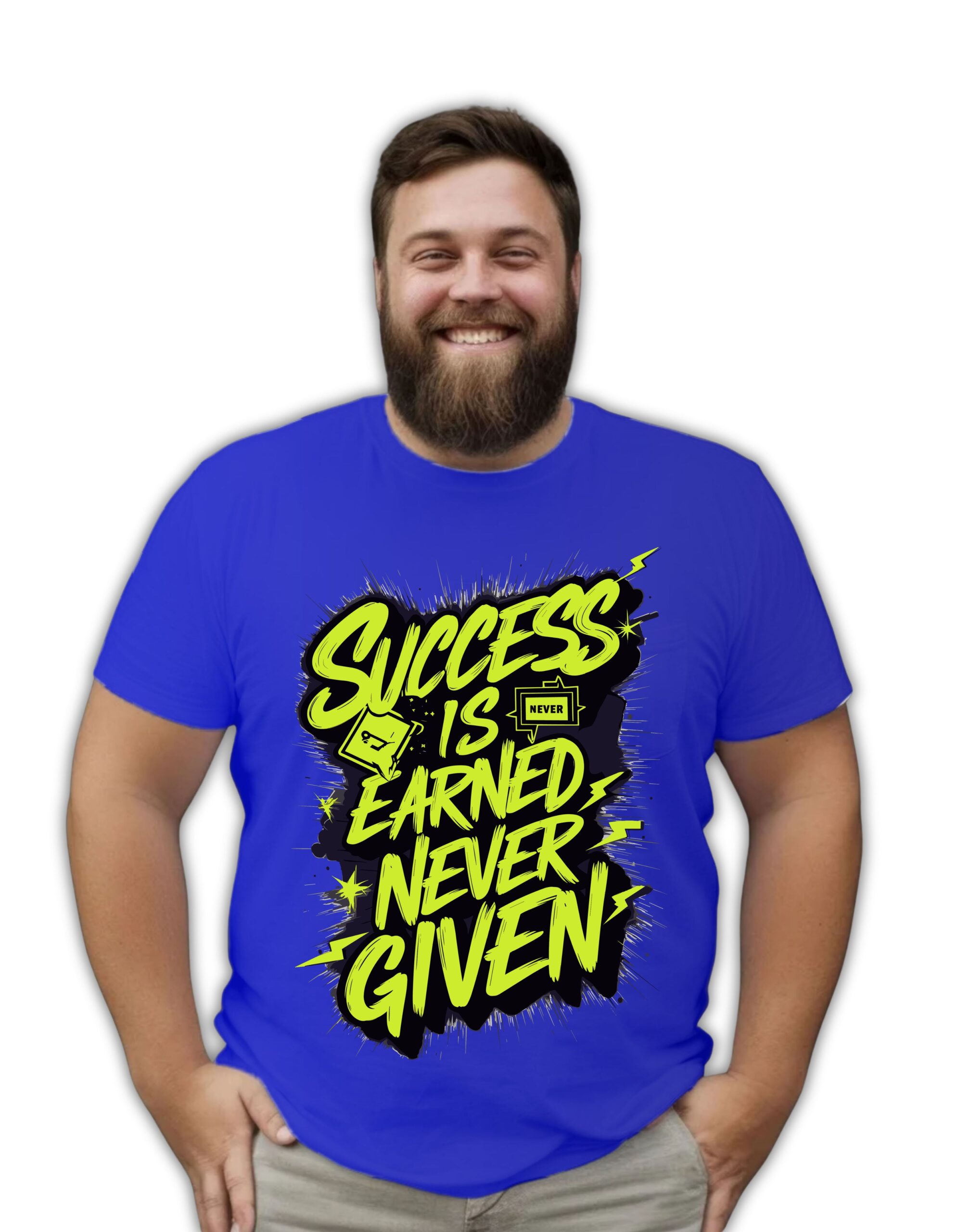Motivation Graphic Print Plus Size T-shirt - Image 4