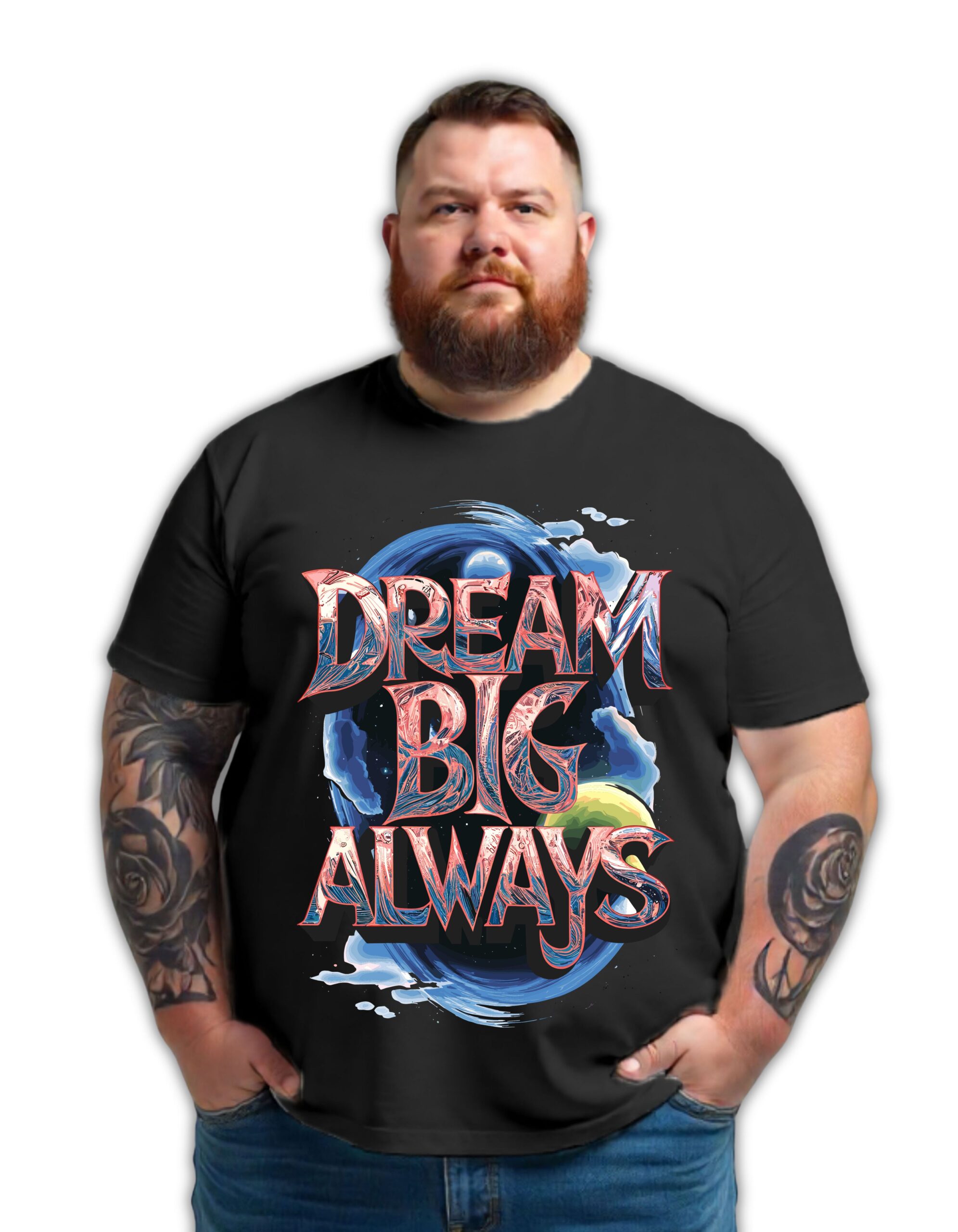 Motivation Graphic Print Plus Size T-shirt - Image 2