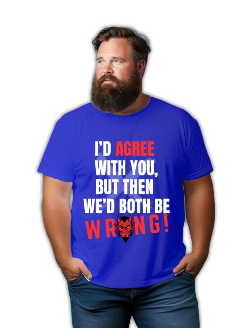 Sarcastic , Witty, Funny, Graphic Print Plus Size T-shirt