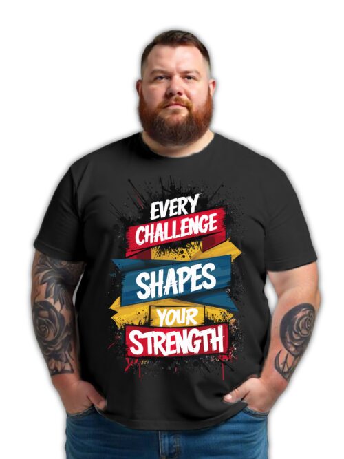 Motivation Graphic Print Plus Size T-shirt