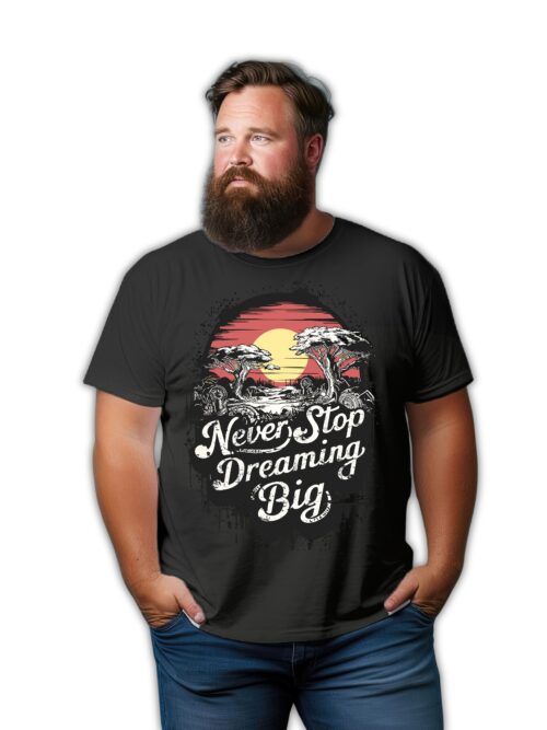 Motivation Graphic Print Plus Size T-shirt