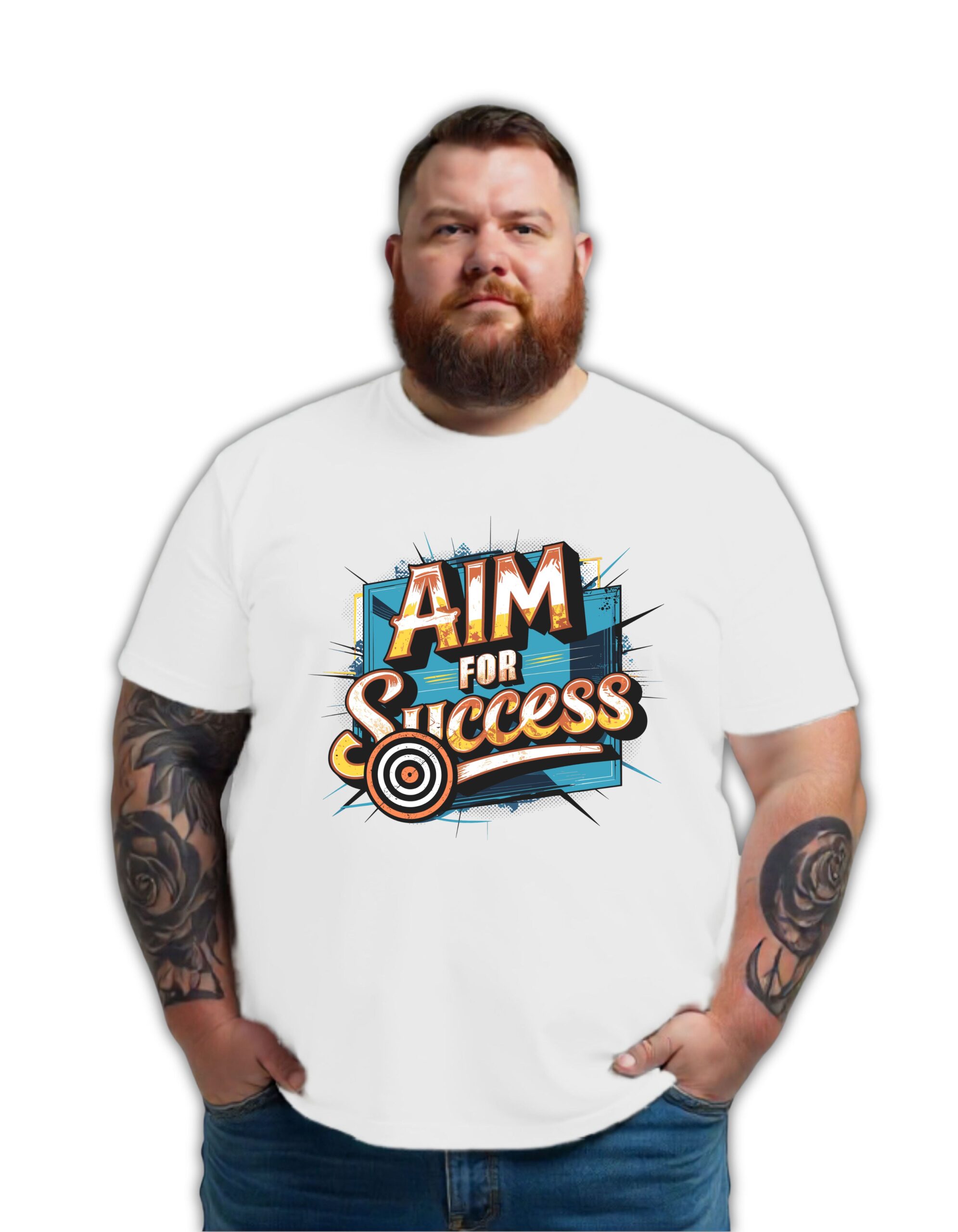 Motivation Graphic Print Plus Size T-shirt - Image 3