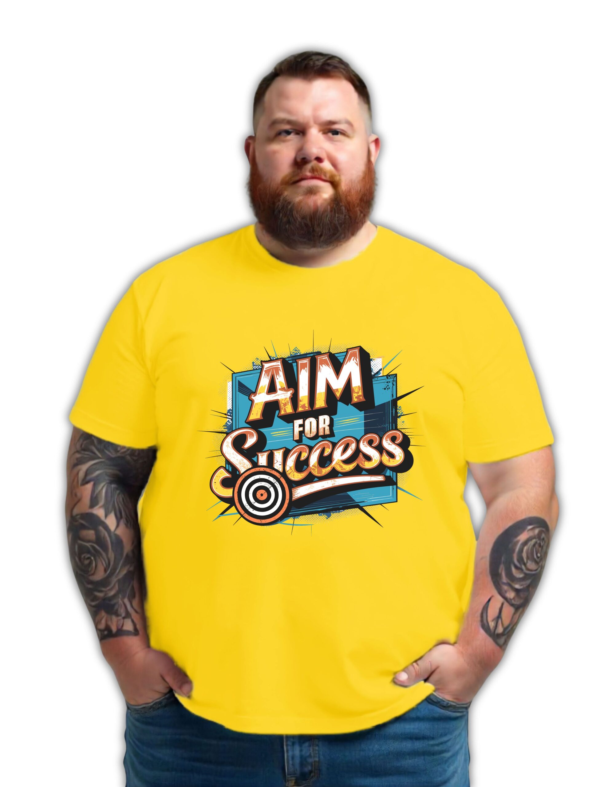 Motivation Graphic Print Plus Size T-shirt