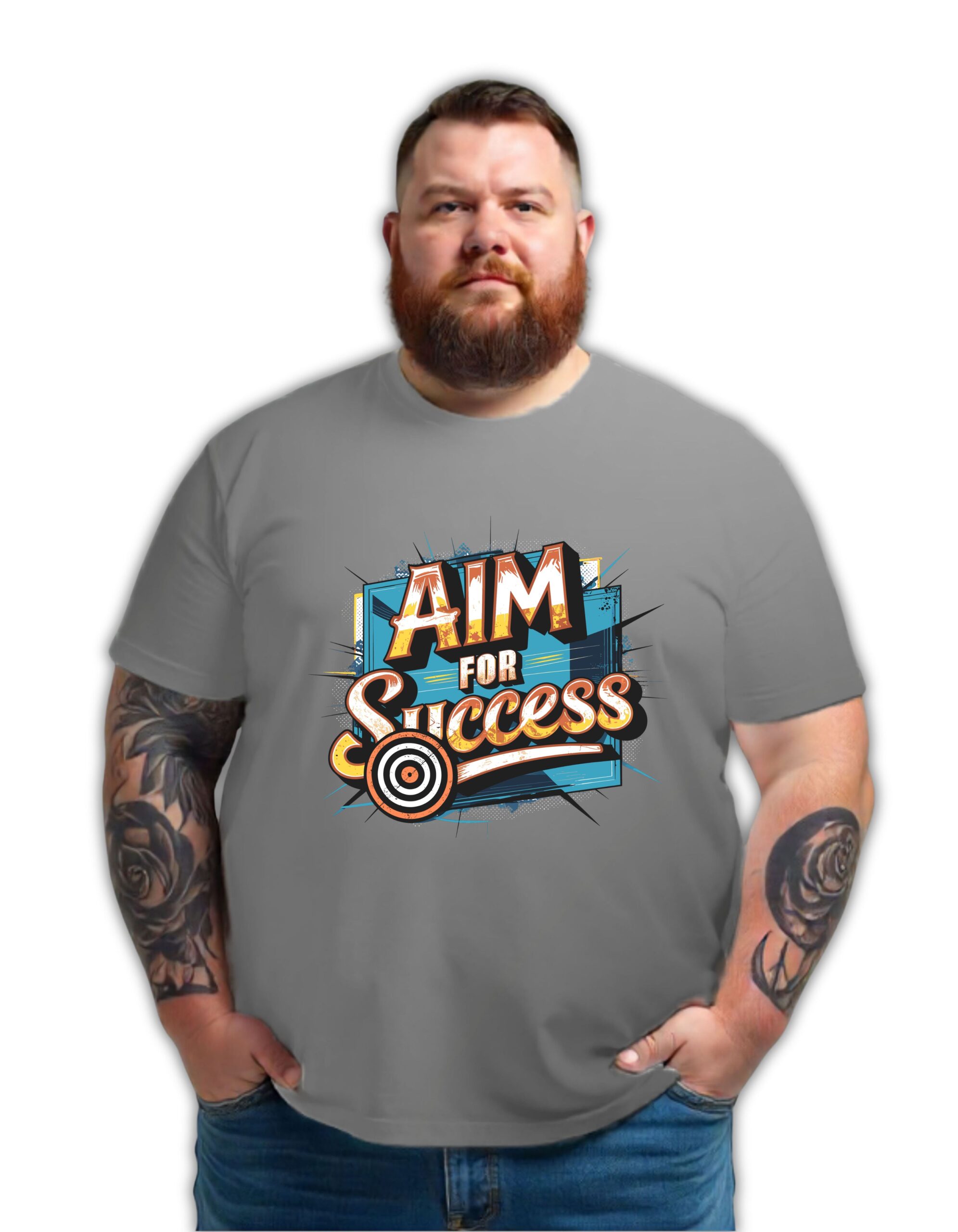 Motivation Graphic Print Plus Size T-shirt - Image 6