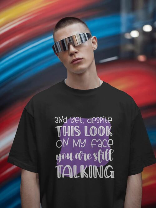 Sarcastic , Witty, Funny, Graphic Print Plus Size T-shirt