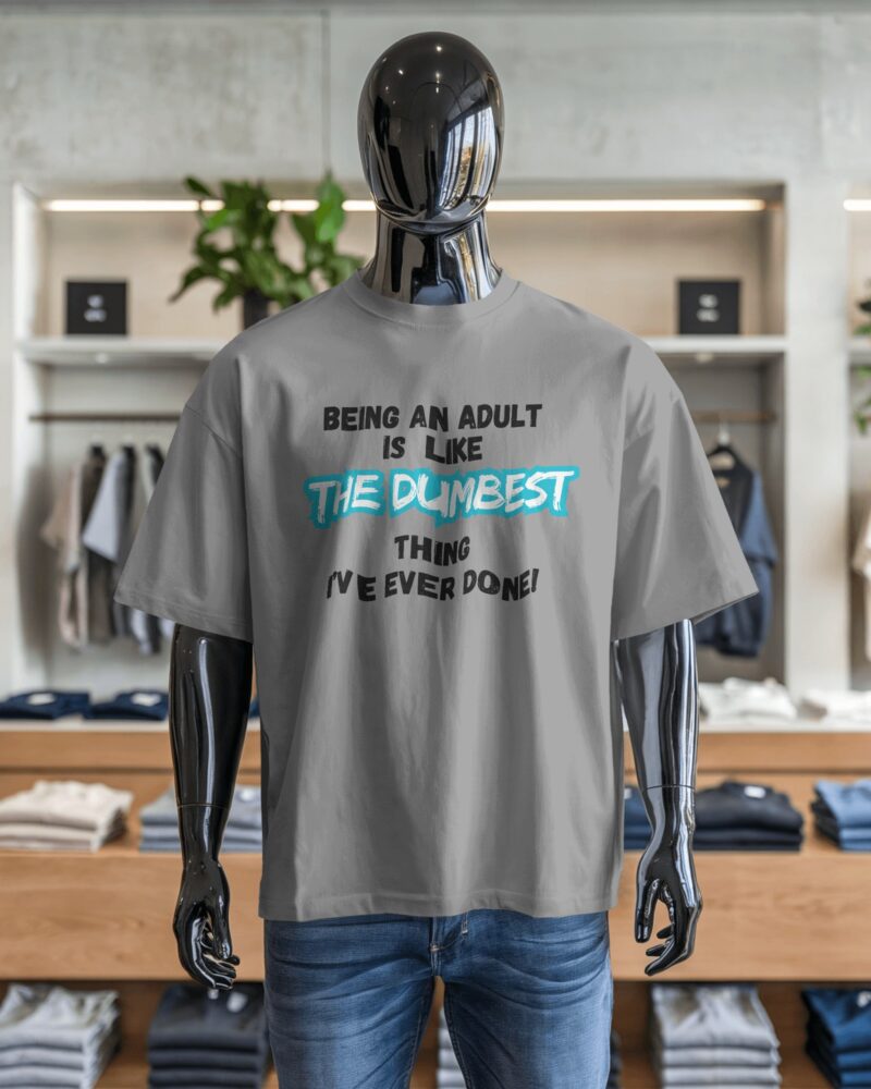 Sarcastic , Witty, Funny, Graphic Print Plus Size T-shirt - Image 4