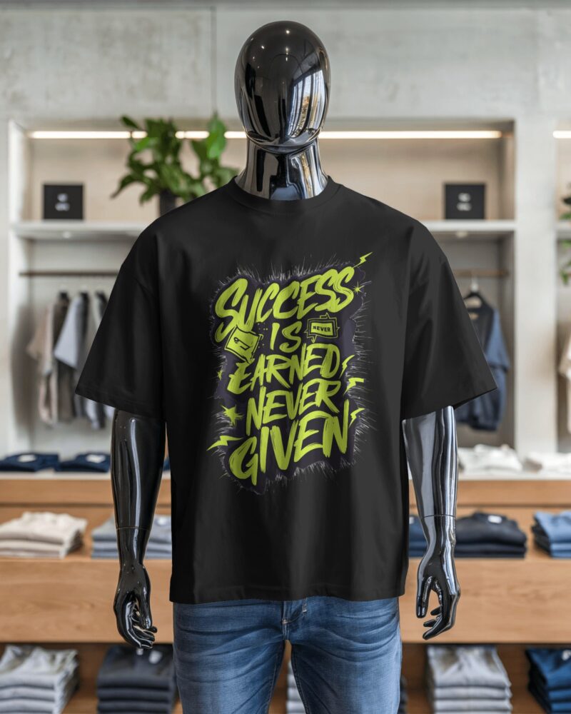 Motivation Graphic Print Plus Size T-shirt - Image 4