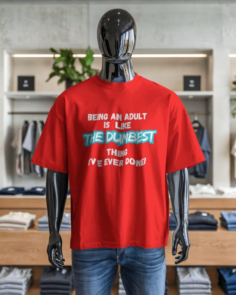 Sarcastic , Witty, Funny, Graphic Print Plus Size T-shirt