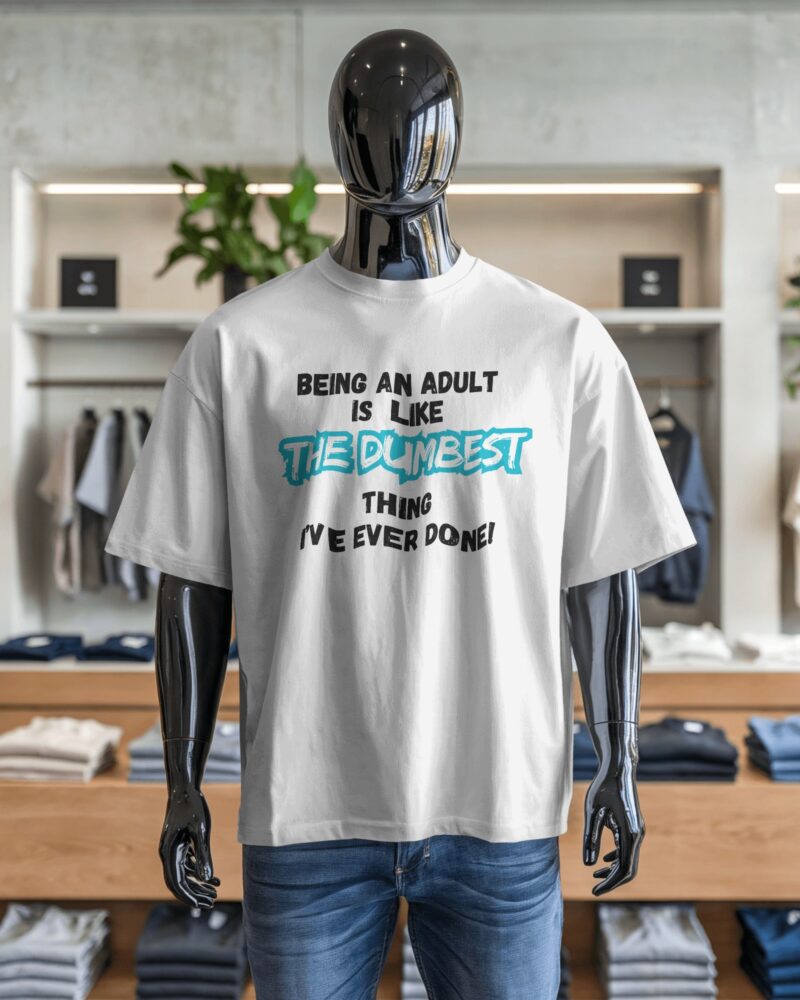 Sarcastic , Witty, Funny, Graphic Print Plus Size T-shirt - Image 3